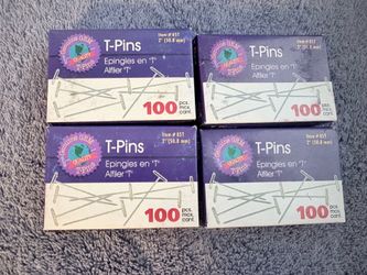 (4) 100 pcs 2” T-pins